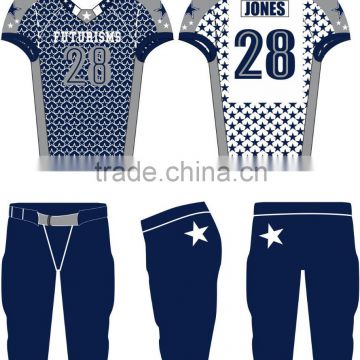 Custopm sublimation American football wear pant jersey