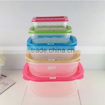 best selling Family Design Plastic Microwave Lunch Box set of 5