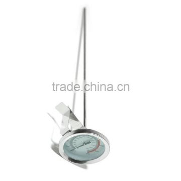Stainless steel Meat & Deep Fry Thermometer with Clip and Indicator