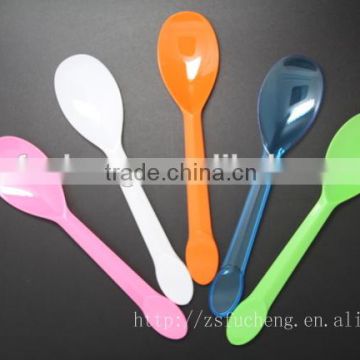 Disposable colorful PS plastic tableware plastic spoon,ice cream spoon