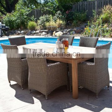 High Quality Wicker rattan dining table and chairs segals outdoor furniture
