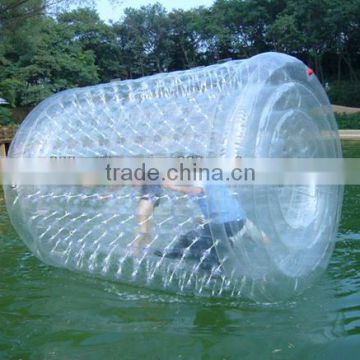 Transparent inflatable roller ball for people