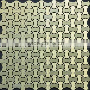 irregular brush popular aluminum mosaic tiles in China