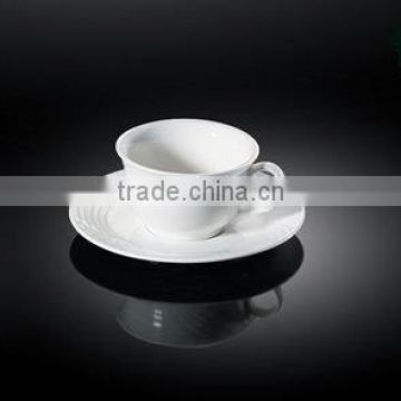 HX3805 porcelain 120ml coffee cup & saucer w.stripe