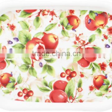 Rectangle white fruit tray