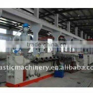 PC,PE,and PVC Plastic Hollow Cross Section Plate Extrusion Line