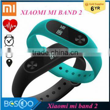 2016 New Original Xiaomi MiBand 2 mi band 2 Wistband Bracelet with Smart Heart Rate Fitness Touchpad OLED Screen