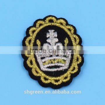 Laser cut uniform felt embroidery patch with 3D effect