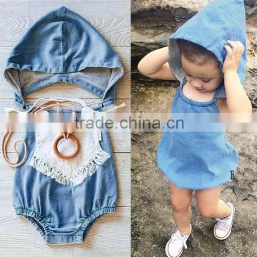 2016 baby girl denim dress designs