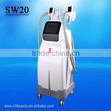 2016 best selling 2 handpieces work together vertical Cryotherapy slimming machine / fat freezing equipment