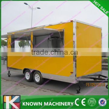 China mobile food cart with wheels/convenient for food/snack business