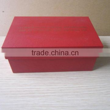 Shiny color red paper gift box from Vietnam with original price