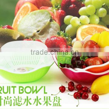 Plastic PP Wash Fruit Vegetable Basket with Lid