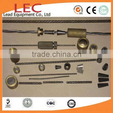 LEC Post Tension Construction Prestressed Cable Single Anchor System