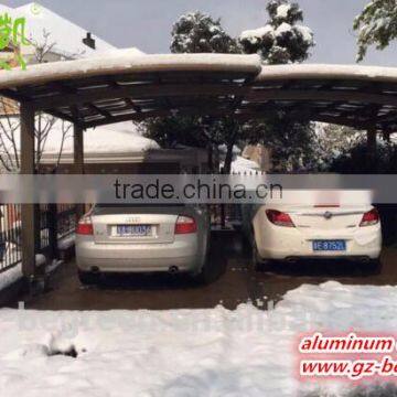 wrought iron metal gazebo outdoor waterproof car packing cover garage carport canopy with polycarbonate roofing sheet