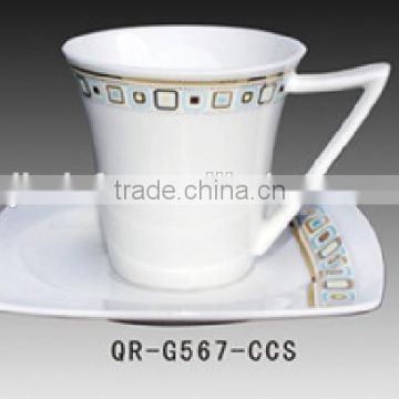 Fine porcelain turkish tea cup set