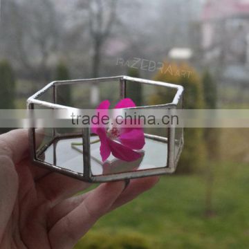 Jewelry box or rings box for wedding Glass ring Holder Little glass terrarium