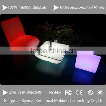 Rechargeable Battery Powered RGB Lighting Colorful LED Furniture
