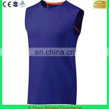 Blue tank top/ Promotional singlet/Custom made vest for sport event (6 Years Alibaba Experience)