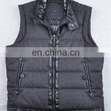 The fashion sleeveless vest leather man