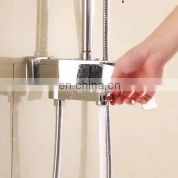 Bathroom rainfall massage shower dual handles shower mixer faucet