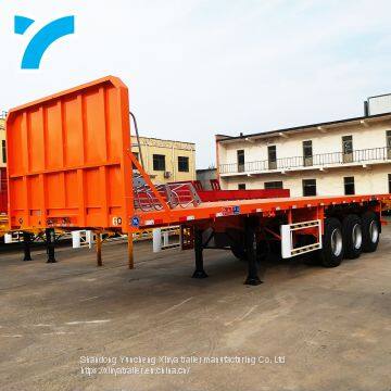 New arrival 2/3/4 axles 40ft flatbed truck semi-trailer container skeleton tandem trailer low bed truck trailer