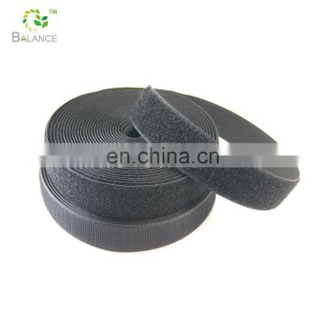 high quality Grade A 100% nylon adhesive hook loop tape in roll Nylon hook and loop for sewing on strap