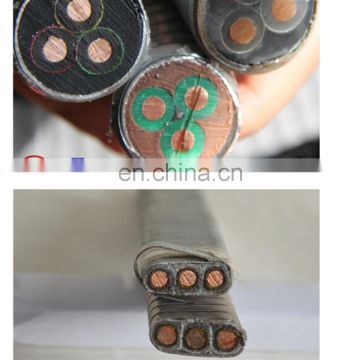 Hot sale QYEEY Round ESP power cable, submersible pump cable high temperature and oil resistance cable