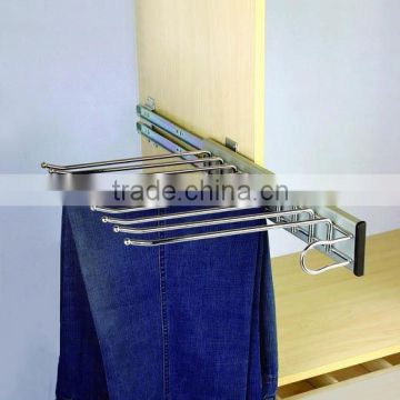 Pull-out trousers rack