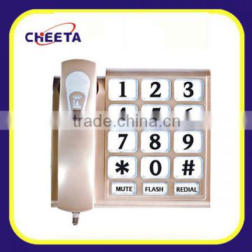 OEM crystal big button corded telephone