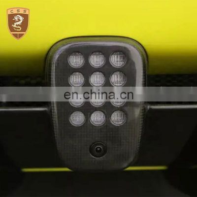 Carbon Fiber Rear Car Taillight Fog Brake Lamp Cover For Ferra-ri 488 Body Parts