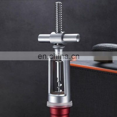 Manual Foreign Stainless Steel Portable High Quality Red Corkscrew Accessories Wine Bottle Opener