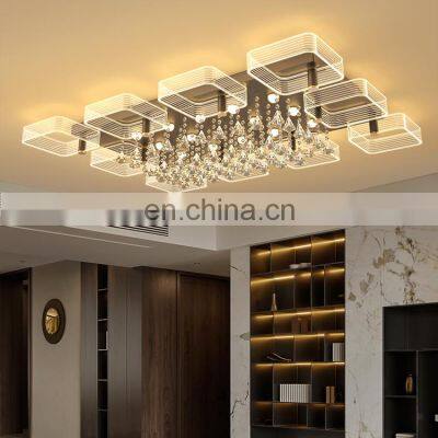 High Performance  Luxury Decoration Living Room Indoor 36 54 108 128 W Acrylic Modern LED Ceiling Lamp