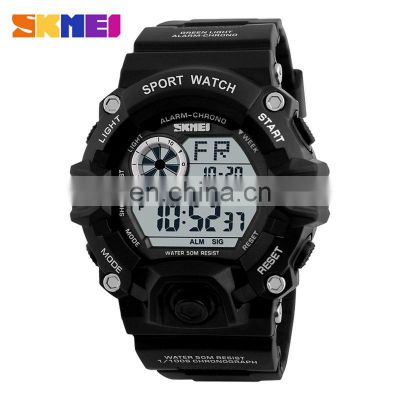 SKMEI 1019 Men Digital Wristwatches Fashion Sport Watch Chronograph Alarm Glass Clock LED Military Man Sports Watches
