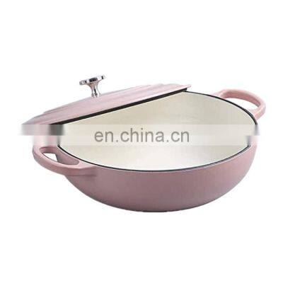 Non Stick Food Warmer Purple Enamel Cast Iron Casserole