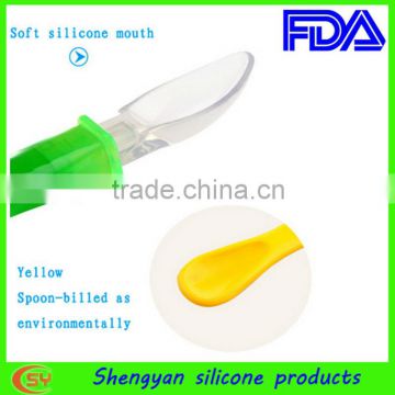 FDA Soft silicone measuring spoon/silicone baby spoon