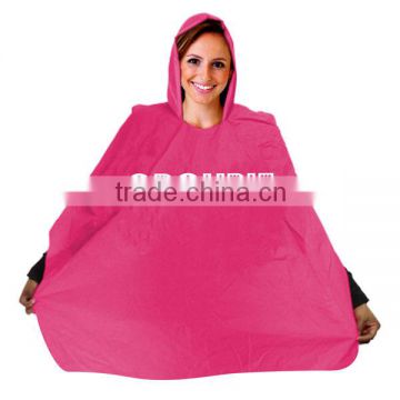PE Waterproof Purple Rain Poncho With Carrying Pouch 50*80"