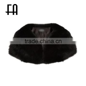 Factory direct wholesale black wide fox fur collar