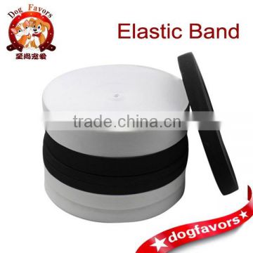 Super durable elastic strap wide elastic band thickening imported rubber band in black and white