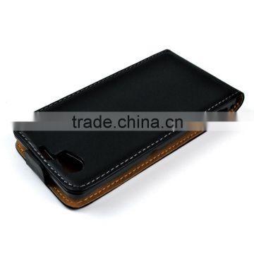Wholesale price Black Flip case cover for Sony Z1 compact