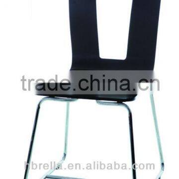 Arch leather chrome Dining Chair