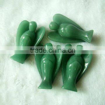 CH-AS05 Hot Sale High Quantity Gemstone Healing Green Aventurine Angel