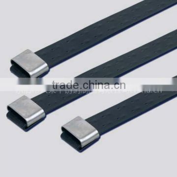 PVC Sprayed Stainless Steel Cable Tie(D Type series) 4.6*150