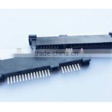 Pitch:1.27mm SATA Female 7+15Pin 180 Degree Dip Type