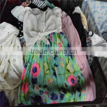 Factory price silk dress Summer Used Clothing