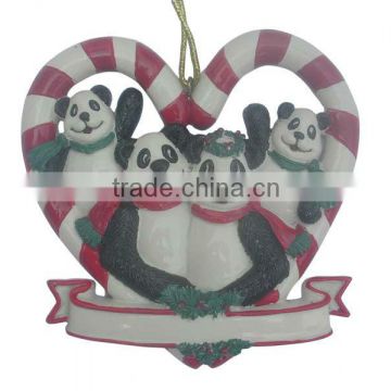 High quality resin christmas ornament with Bear Design,christmas ornaments