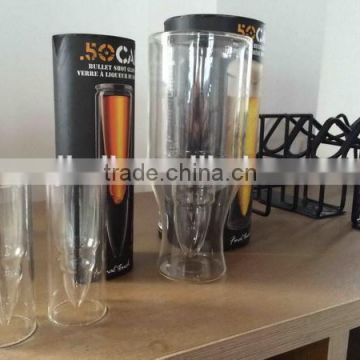 Modern most popular super quality double wall beer glass