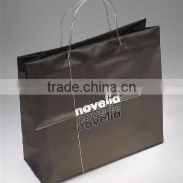 plastic shopping bag with PVC tube handle