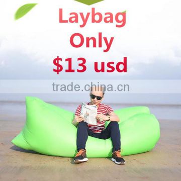 nylon 210T material banana sleeping bag environmental portable air sofa