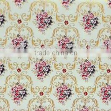 printed pvc soft tablecloth attractive flowers design for daily use leather